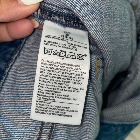 CULT GAIA X GAP Asymmetrical Denim Maxi Skirt Size 28/6 - Picture 8 of 10